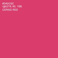 #DA3C6C - Cerise Red Color Image